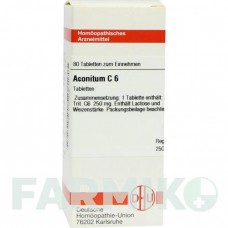 АКОНИТУМ (ACONITUM) C 6 таблетки 80 шт - Гомеопатия DHU