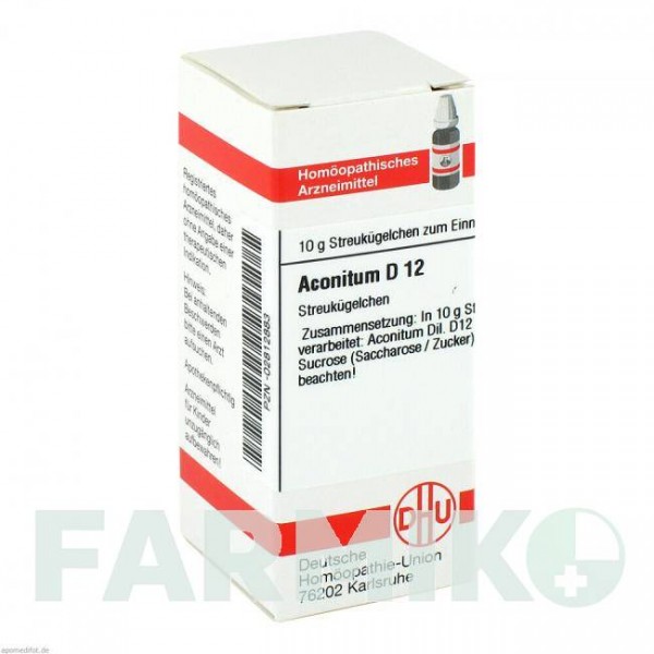 АКОНИТУМ (ACONITUM) D 12 глобули 10 г - Гомеопатия DHU