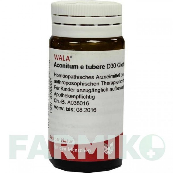 АКОНИТУМ (ACONITUM) D 30 глобули 20 г - Гомеопатия WALA HEILMITTEL