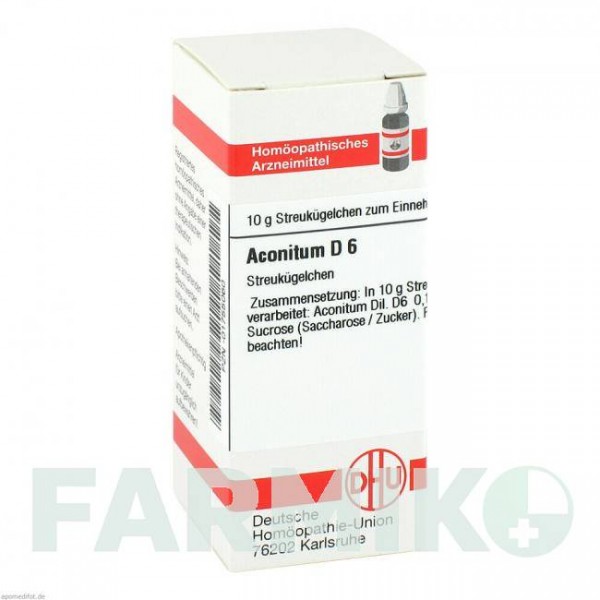 АКОНИТУМ (ACONITUM) D 6 глобули 10 г - Гомеопатия DHU