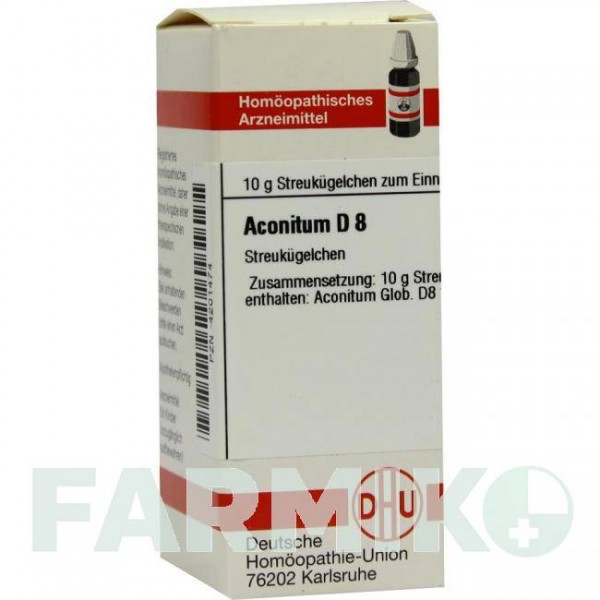 АКОНИТУМ (ACONITUM) D 8 глобули 10 г - Гомеопатия DHU