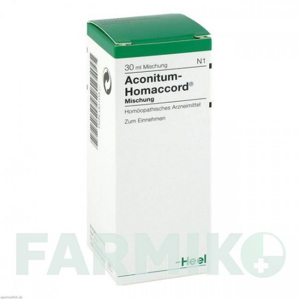 АКОНИТУМ ГОМАККОРД (ACONITUM HOMACCORD) капли 30 мл - Гомеопатия BIOLOGISCHE HEILMITTEL HEEL