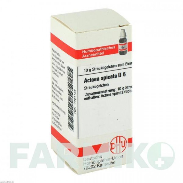 АКТЕА СПИКАТА (ACTAEA SPICATA) D 6 глобули 10 г - Гомеопатия DHU