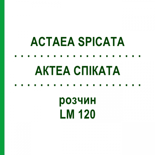 АКТЕА СПИКАТА (ACTAEA SPICATA) LM 120 раствор 10 мл - Гомеопатия ARCANA DR.SEWERIN