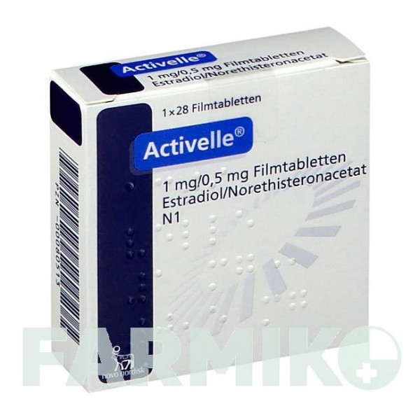 АКТИВЕЛЬ (ACTIVELLE) таблетки 28 шт - Норэтистерон, Эстроген NOVO NORDISK