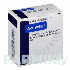 АКТИВЕЛЬ (ACTIVELLE) таблетки 3x28 шт - Норетистерон, Естроген NOVO NORDISK