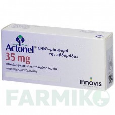 АКТОНЕЛЬ (ACTONEL) 35 мг таблетки 12 шт - Ризедроновая кислота DOCPHARM