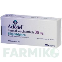 АКТОНЕЛЬ (ACTONEL) 35 мг таблетки 4 шт - Ризедронова кислота EMRA-MED