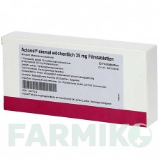АКТОНЕЛЬ (ACTONEL) 35 мг таблетки 12 шт - Ризедроновая кислота PHARMA GERKE