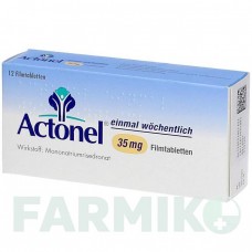 АКТОНЕЛЬ (ACTONEL) 35 мг таблетки 12 шт - Ризедронова кислота THERAMEX