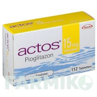 АКТОС (ACTOS) 15 мг таблетки 112 шт - Піоглітазон CHEPLAPHARM