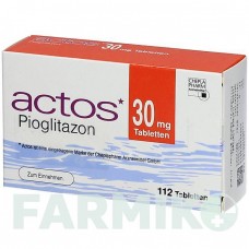 АКТОС (ACTOS) 30 мг таблетки 112 шт - Пиоглитазон KOHLPHARMA