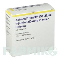 АКТРАПИД (ACTRAPID) 100 МЕ/мл картриджи 10x3 мл - Инсулин (человеческий) 2CARE4