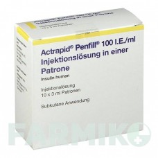 АКТРАПИД (ACTRAPID) 100 МЕ/мл картриджи 10x3 мл - Инсулин (человеческий) 2CARE4