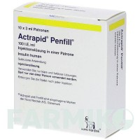 АКТРАПІД (ACTRAPID) 100 МО/мл картриджі 10x3 мл - Інсулін (людський) KOHLPHARMA