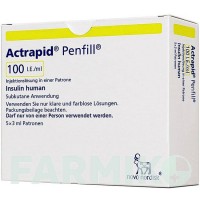 АКТРАПИД (ACTRAPID) 100 МЕ/мл картриджи 5x3 мл - Инсулин (человеческий) NOVO NORDISK