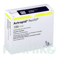 АКТРАПИД (ACTRAPID) 100 МЕ/мл картриджи 10x3 мл - Инсулин (человеческий) NOVO NORDISK