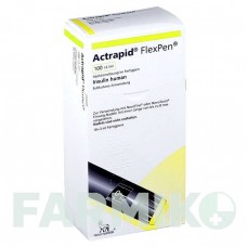 АКТРАПІД (ACTRAPID) 100 МО/мл розчин 10x3 мл - Інсулін (людський) NOVO NORDISK