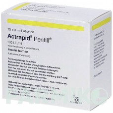 АКТРАПИД (ACTRAPID) 100 МЕ/мл картриджи 10x3 мл - Инсулин (человеческий) ORIFARM