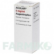 АКУЛАР (ACULAR) 5 мг/мл капли 5 мл - Кеторолак 2CARE4