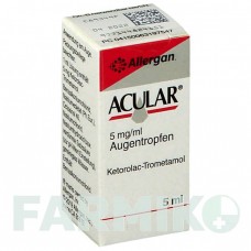 АКУЛАР (ACULAR) 5 мг/мл капли 5 мл - Кеторолак ABBVIE
