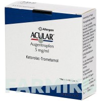 АКУЛАР (ACULAR) 5 мг/мл капли 3x5 мл - Кеторолак EMRA-MED