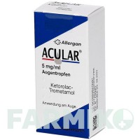 АКУЛАР (ACULAR) 5 мг/мл капли 5 мл - Кеторолак ORIFARM
