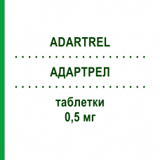 АДАРТРЕЛ (ADARTREL) 0,5 мг таблетки 84 шт - Ропинирол EURIMPHARM