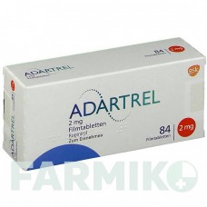 АДАРТРЕЛ (ADARTREL) 2 мг таблетки 84 шт - Ропінірол GLAXOSMITHKLINE