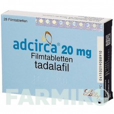 АДЦИРКА (ADCIRCA) 20 мг таблетки 28 шт - Тадалафил LILLY