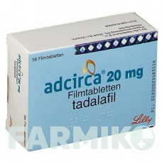 АДЦИРКА (ADCIRCA) 20 мг таблетки 56 шт - Тадалафил LILLY