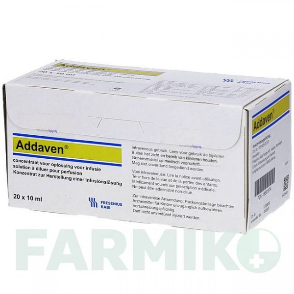 АДДАВЕН (ADDAVEN) концентрат 20x10 мл - Электролиты, Другое KOHLPHARMA
