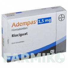 АДЕМПАС (ADEMPAS) 1,5 мг таблетки 42 шт - Риоцигуат MSD