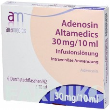 АДЕНОЗИН (ADENOSIN) 30 мг/10 мл раствор 6x10 мл - Аденозин ALTAMEDICS