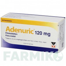 АДЕНУРИК (ADENURIC) 120 мг таблетки 84 шт - Фебуксостат KOHLPHARMA