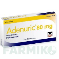 АДЕНУРИК (ADENURIC) 80 мг таблетки 28 шт - Фебуксостат BERLIN-CHEMIE