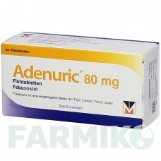 АДЕНУРИК (ADENURIC) 80 мг таблетки 84 шт - Фебуксостат KOHLPHARMA