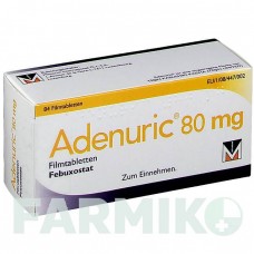 АДЕНУРИК (ADENURIC) 80 мг таблетки 84 шт - Фебуксостат ORIGINALIS