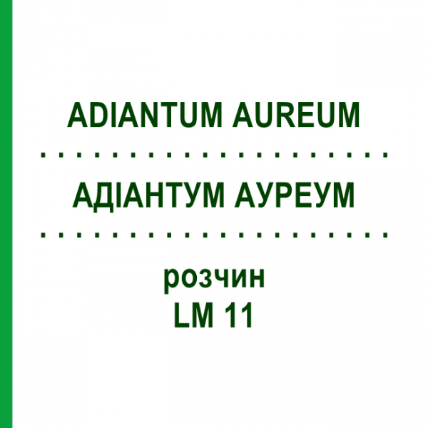АДІАНТУМ АУРЕУМ (ADIANTUM AUREUM) LM 11 розчин 10 мл - Гомеопатія ARCANA DR.SEWERIN