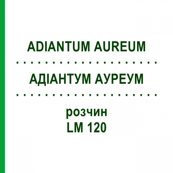 АДІАНТУМ АУРЕУМ (ADIANTUM AUREUM) LM 120 розчин 10 мл - Гомеопатія ARCANA DR.SEWERIN