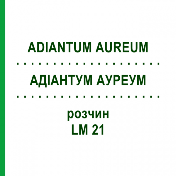 АДИАНТУМ АУРЕУМ (ADIANTUM AUREUM) LM 21 раствор 10 мл - Гомеопатия ARCANA DR.SEWERIN