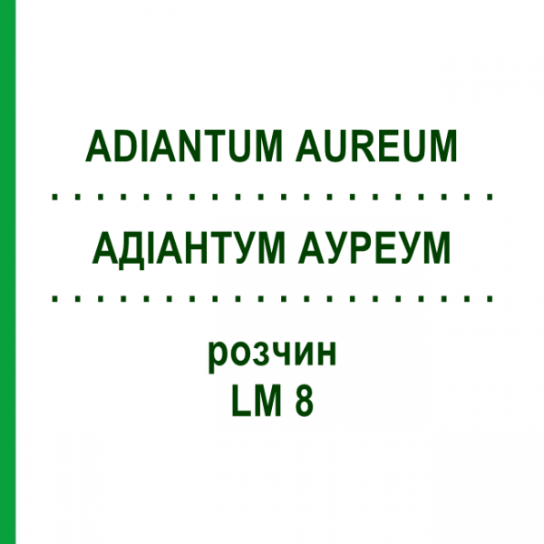 АДИАНТУМ АУРЕУМ (ADIANTUM AUREUM) LM 8 раствор 10 мл - Гомеопатия ARCANA DR.SEWERIN