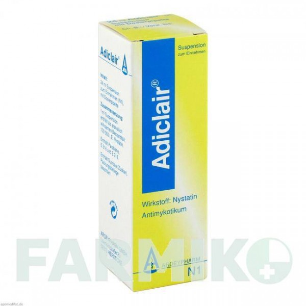 АДИКЛЭР (ADICLAIR) суспензия 24 мл - Нистатин ARDEYPHARM