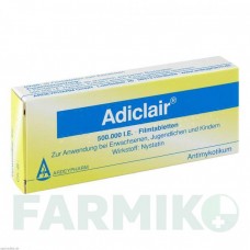 АДИКЛЭР (ADICLAIR) таблетки 20 шт - Нистатин ARDEYPHARM