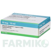 АДРЕНАЛИН (ADRENALIN) 1 мг/мл 1:1000 раствор 10x10 мл - Эпинефрин ETHYPHARM