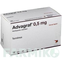 АДВАГРАФ (ADVAGRAF) 0,5 мг капсули 100 шт - Такролімус ABACUS MEDICINE