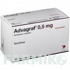АДВАГРАФ (ADVAGRAF) 0,5 мг капсули 100 шт - Такролімус ABACUS MEDICINE