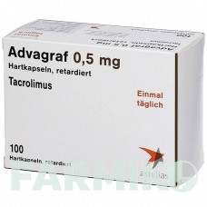 АДВАГРАФ (ADVAGRAF) 0,5 мг капсули 100 шт - Такролімус ALLOMEDIC