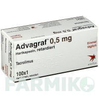 АДВАГРАФ (ADVAGRAF) 0,5 мг капсулы 30 шт - Такролимус ASTELLAS PHARMA