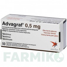 АДВАГРАФ (ADVAGRAF) 0,5 мг капсули 100 шт - Такролімус EMRA-MED